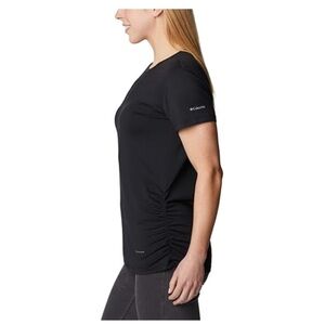 Columbia Leslie Falls Short Sleeve Shirt in Black Size Small